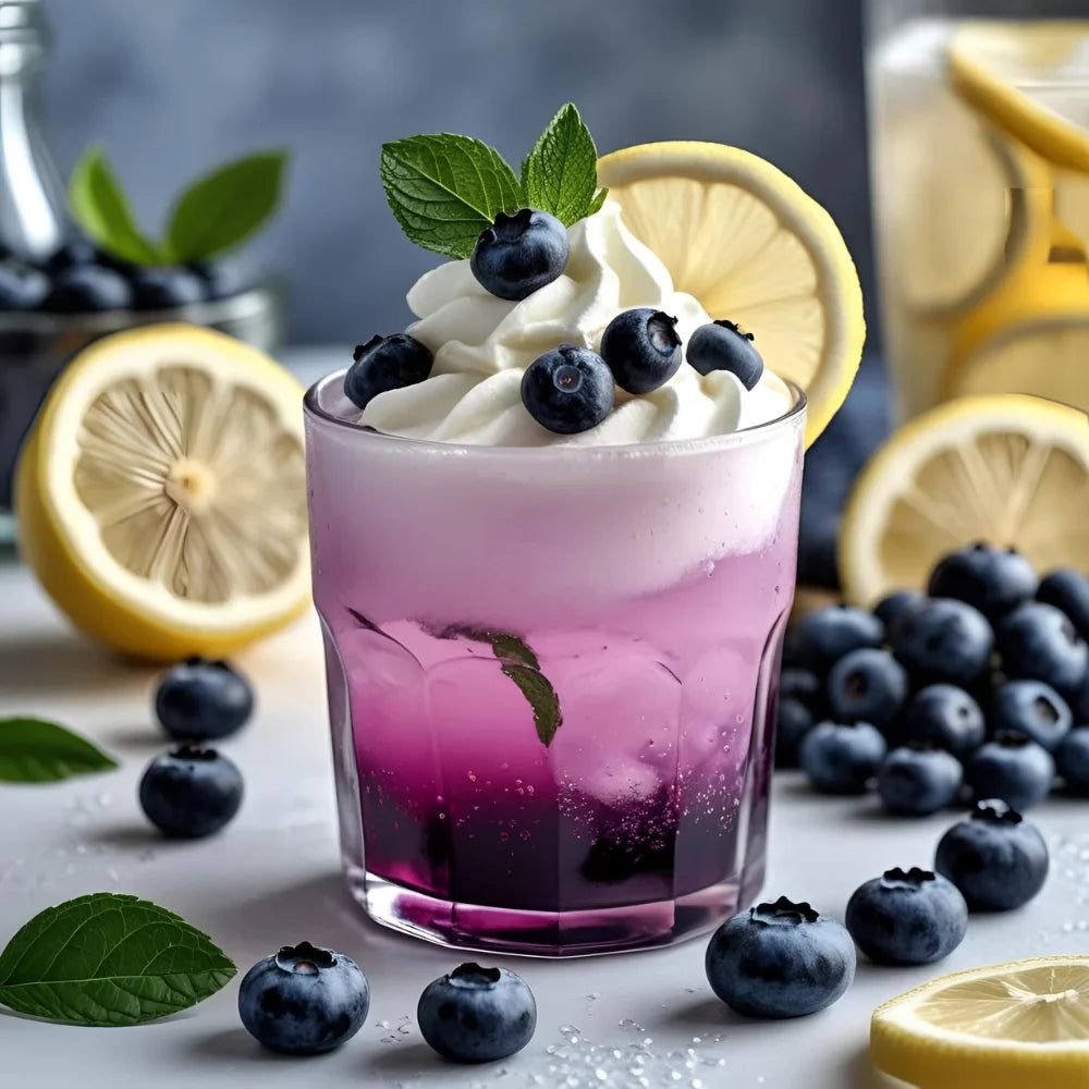 Creamy Whipped Blueberry Lemonade: The Ultimate Summer Cooler