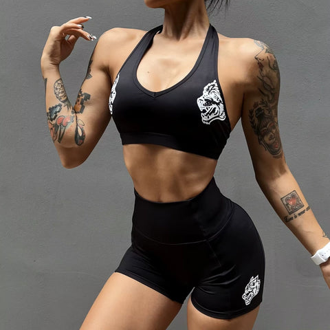 Дамски йога комплект Wolves две части (1+1)